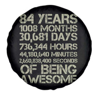 Vintage 84th Milestone Birthday Spare Tire Cover 84 Years Of Being Awesome