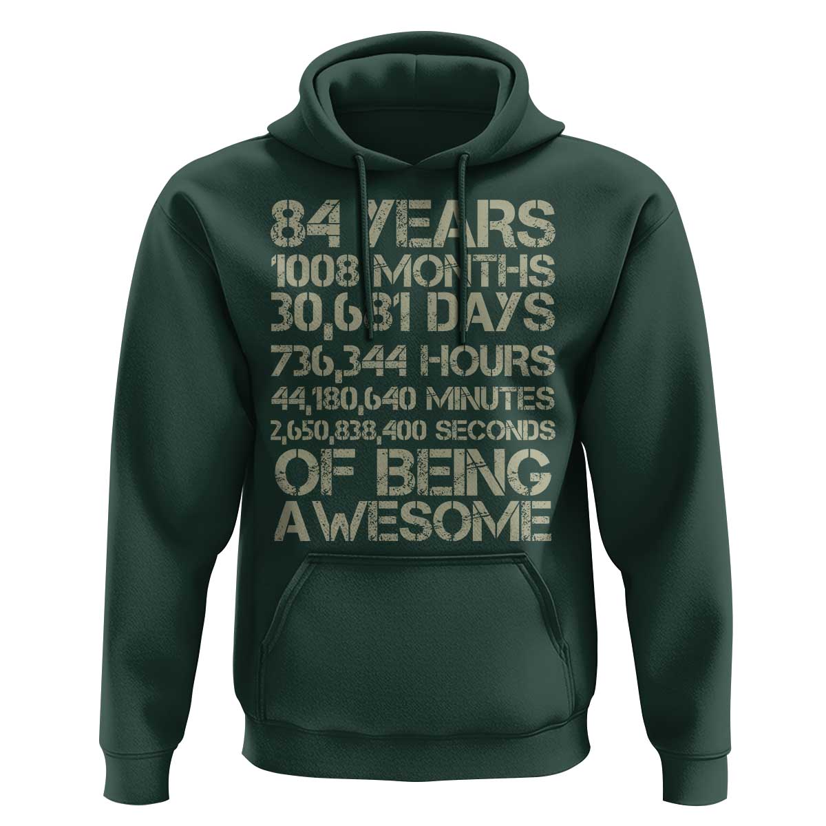 Vintage 84th Milestone Birthday Hoodie 84 Years Of Being Awesome
