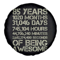 Vintage 85th Milestone Birthday Spare Tire Cover 85 Years Of Being Awesome