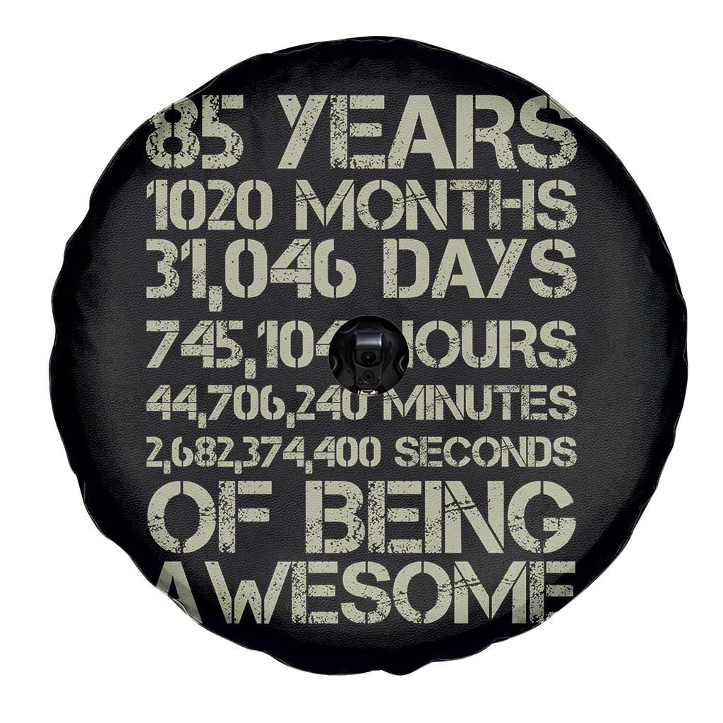 Vintage 85th Milestone Birthday Spare Tire Cover 85 Years Of Being Awesome