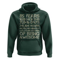 Vintage 85th Milestone Birthday Hoodie 85 Years Of Being Awesome