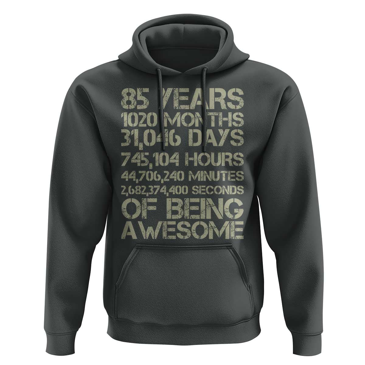 Vintage 85th Milestone Birthday Hoodie 85 Years Of Being Awesome