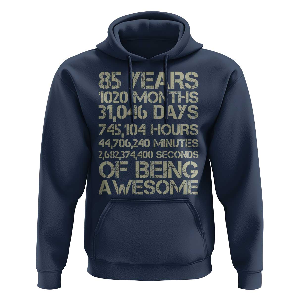 Vintage 85th Milestone Birthday Hoodie 85 Years Of Being Awesome