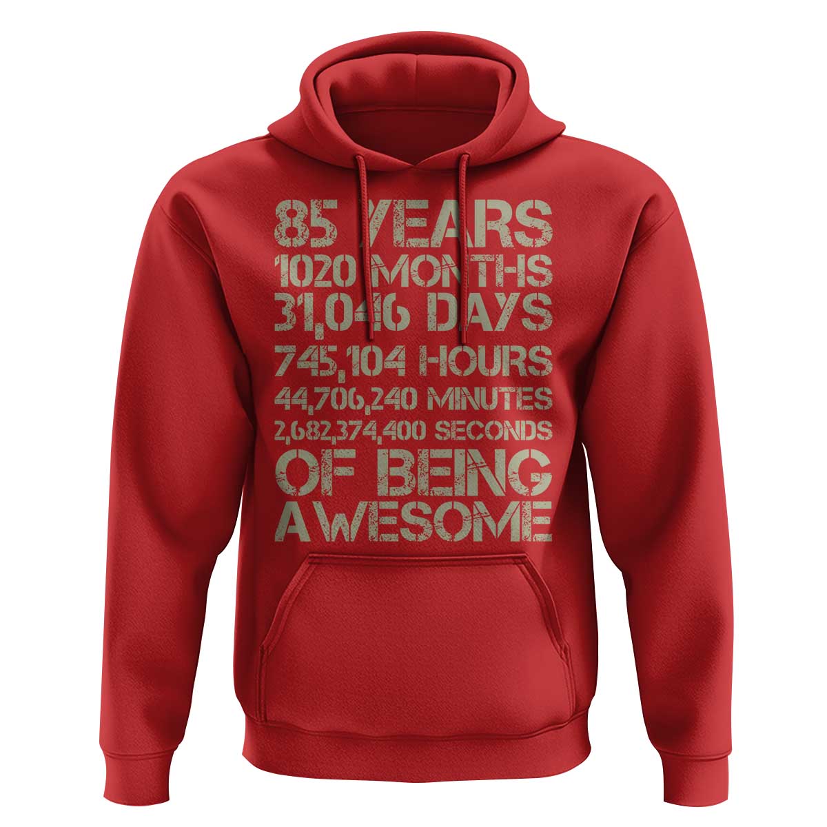 Vintage 85th Milestone Birthday Hoodie 85 Years Of Being Awesome