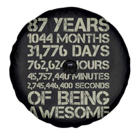Vintage 87th Milestone Birthday Spare Tire Cover 87 Years Of Being Awesome