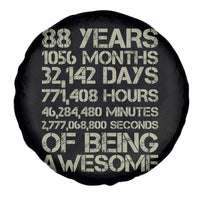 Vintage 88th Milestone Birthday Spare Tire Cover 88 Years Of Being Awesome