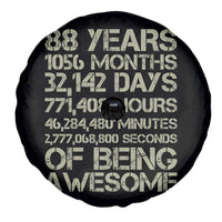 Vintage 88th Milestone Birthday Spare Tire Cover 88 Years Of Being Awesome
