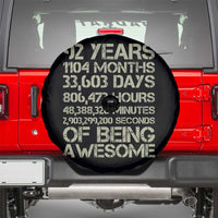 Vintage 92nd Milestone Birthday Spare Tire Cover 92 Years Of Being Awesome