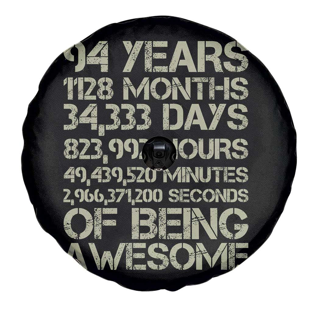 Vintage 94th Milestone Birthday Spare Tire Cover 94 Years Of Being Awesome