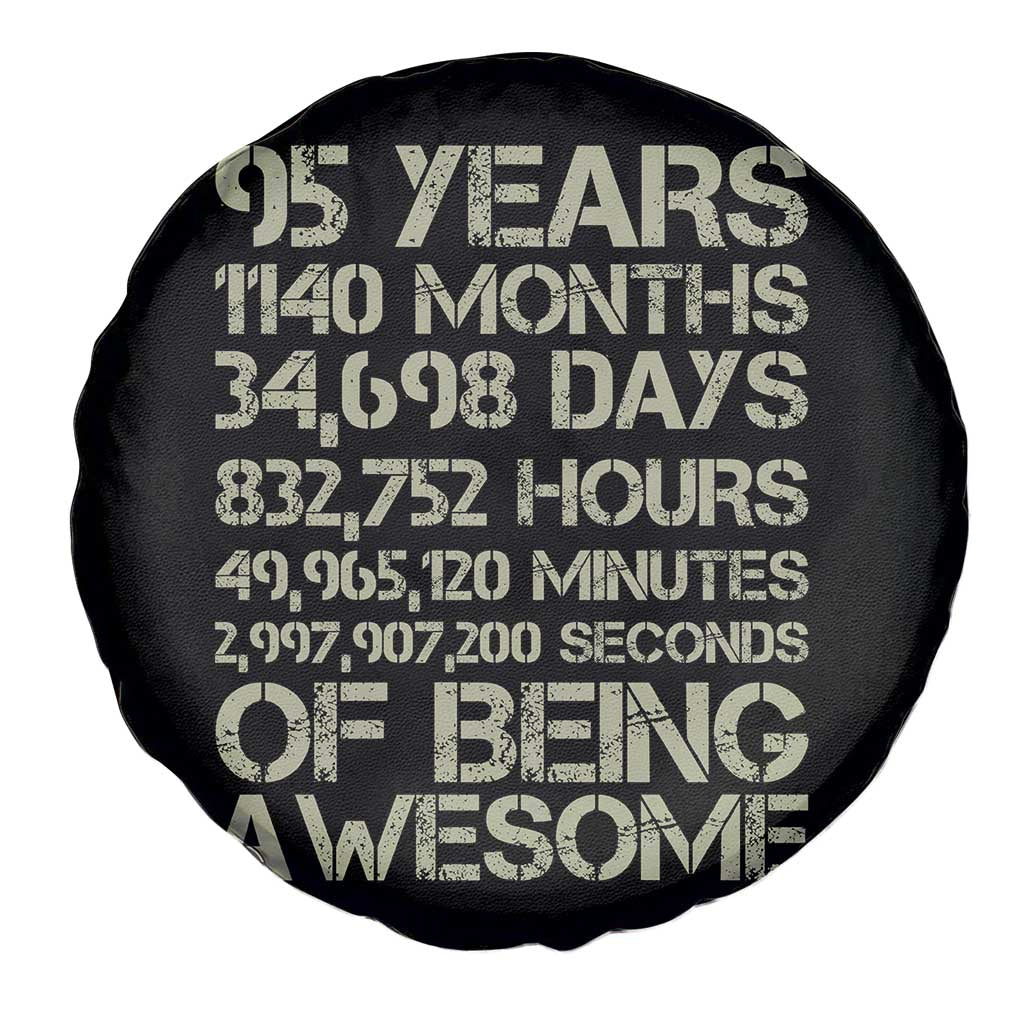Vintage 95th Milestone Birthday Spare Tire Cover 95 Years Of Being Awesome