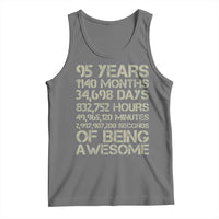 Vintage 95th Milestone Birthday Tank Top 95 Years Of Being Awesome
