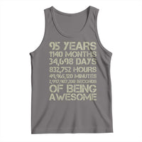 Vintage 95th Milestone Birthday Tank Top 95 Years Of Being Awesome