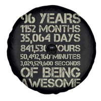 Vintage 96th Milestone Birthday Spare Tire Cover 96 Years Of Being Awesome