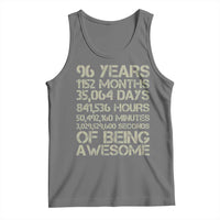 Vintage 96th Milestone Birthday Tank Top 96 Years Of Being Awesome