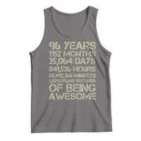 Vintage 96th Milestone Birthday Tank Top 96 Years Of Being Awesome