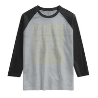 Vintage 97th Milestone Birthday Raglan Shirt 97 Years Of Being Awesome