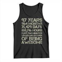 Vintage 97th Milestone Birthday Tank Top 97 Years Of Being Awesome