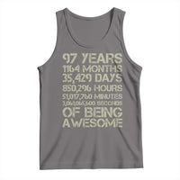 Vintage 97th Milestone Birthday Tank Top 97 Years Of Being Awesome