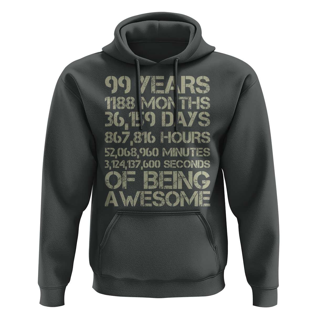 Vintage 99th Milestone Birthday Hoodie 99 Years Of Being Awesome
