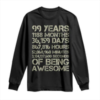 Vintage 99th Milestone Birthday Long Sleeve Shirt 99 Years Of Being Awesome