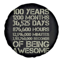 Vintage 100th Milestone Birthday Spare Tire Cover 100 Years Of Being Awesome