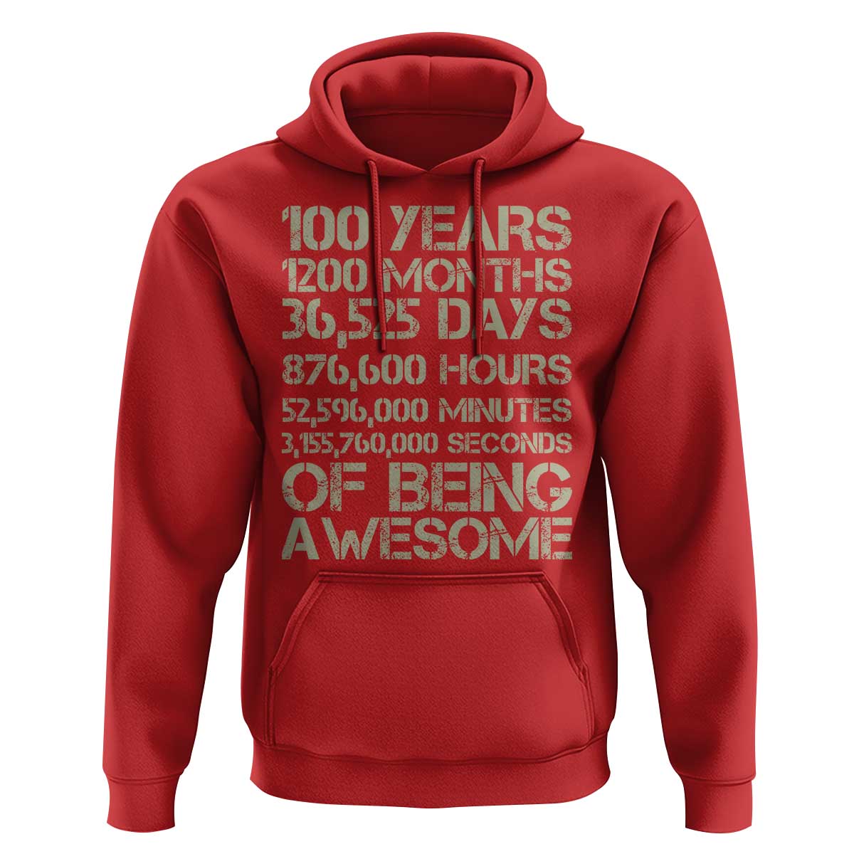 Vintage 100th Milestone Birthday Hoodie 100 Years Of Being Awesome