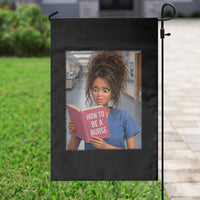 Funny Nursing Student Doll Face Meme Garden Flag Future Nurse Gift