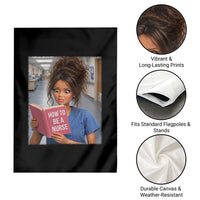 Funny Nursing Student Doll Face Meme Garden Flag Future Nurse Gift