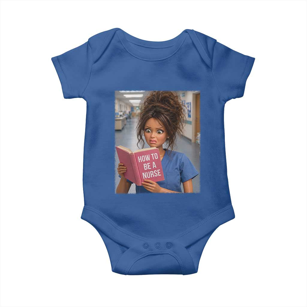 Funny Nursing Student Doll Face Meme Baby Onesie Future Nurse Gift