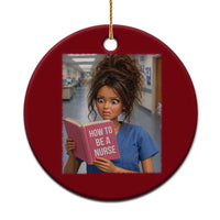 Funny Nursing Student Doll Face Meme Ceramic Ornament Future Nurse Gift
