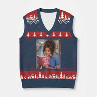 Funny Nursing Student Doll Face Meme V-Neck Knit Sweater Vest Future Nurse Gift