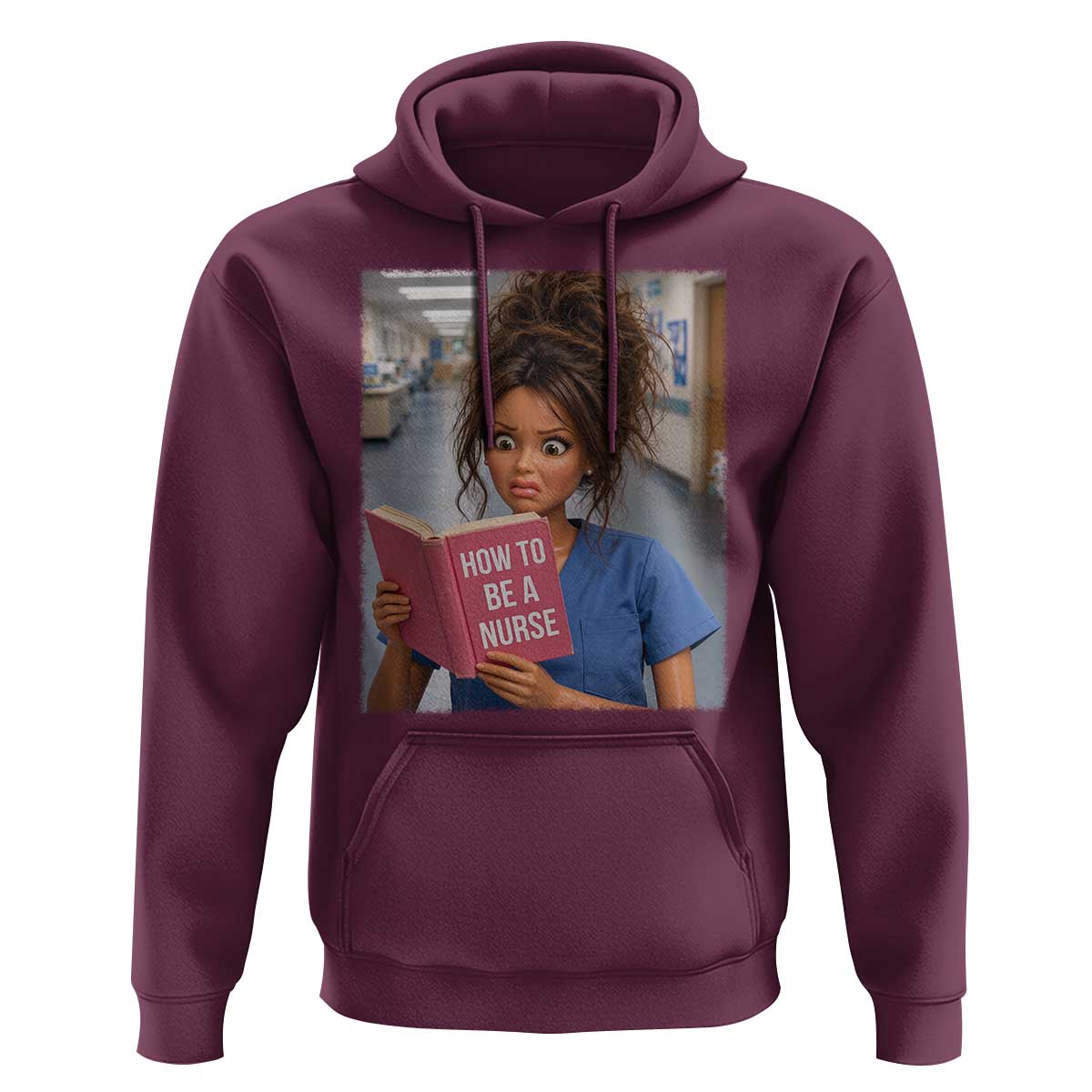 Funny Nursing Student Doll Face Meme Hoodie Future Nurse Gift