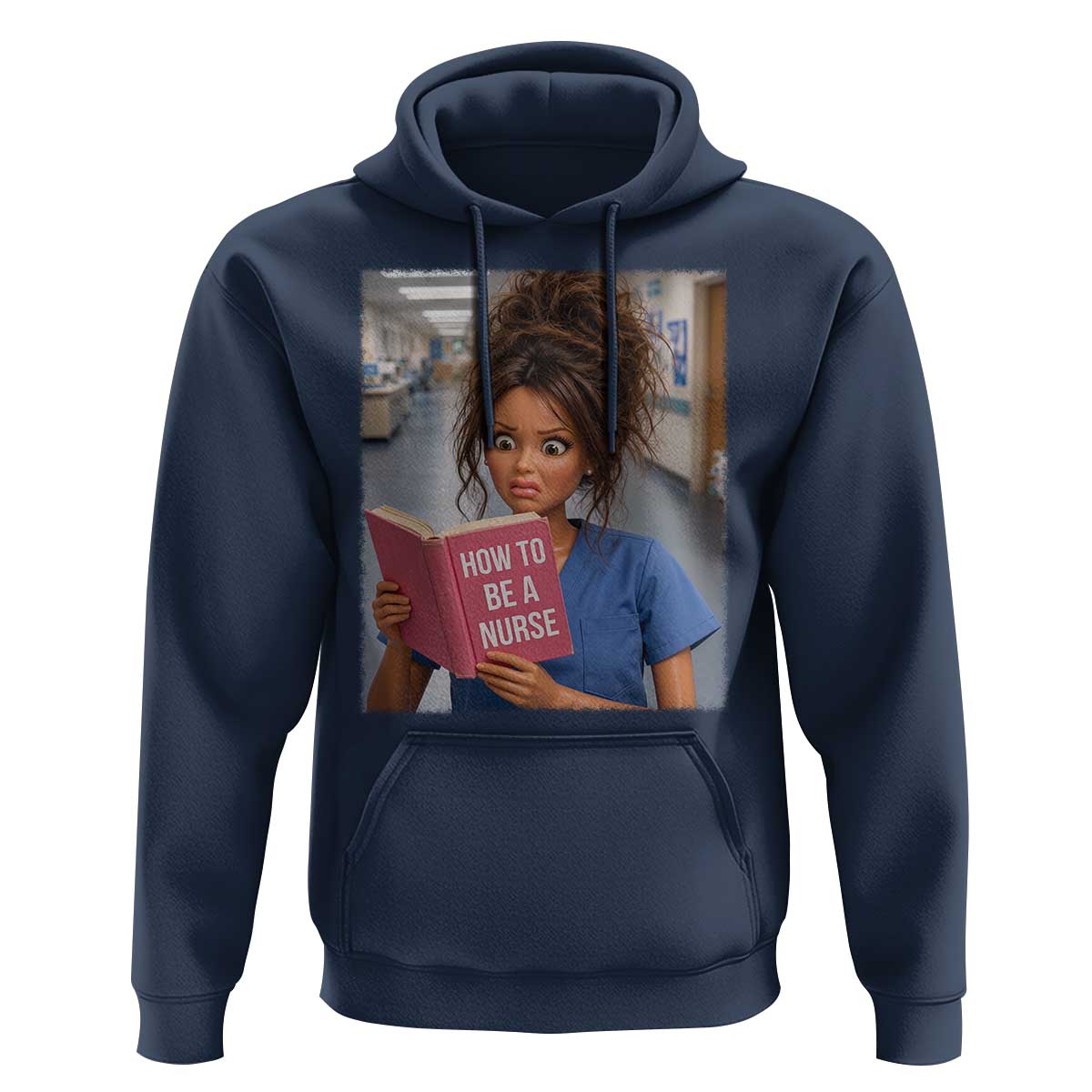 Funny Nursing Student Doll Face Meme Hoodie Future Nurse Gift