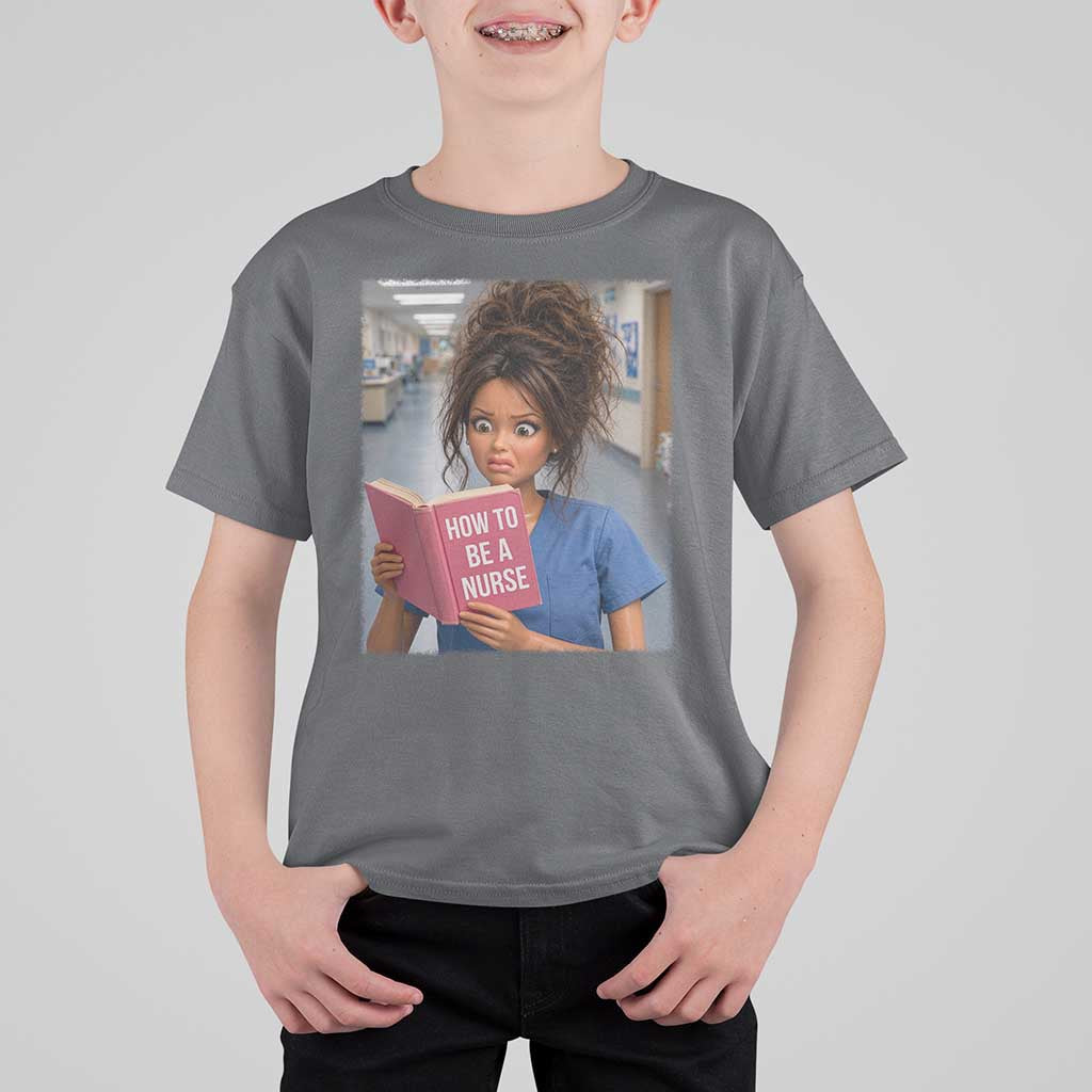 Funny Nursing Student Doll Face Meme T Shirt For Kid Future Nurse Gift