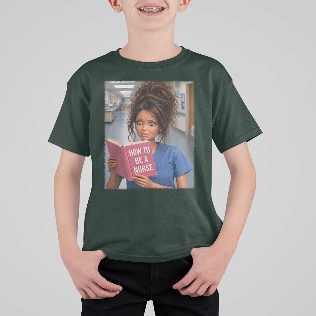 Funny Nursing Student Doll Face Meme T Shirt For Kid Future Nurse Gift