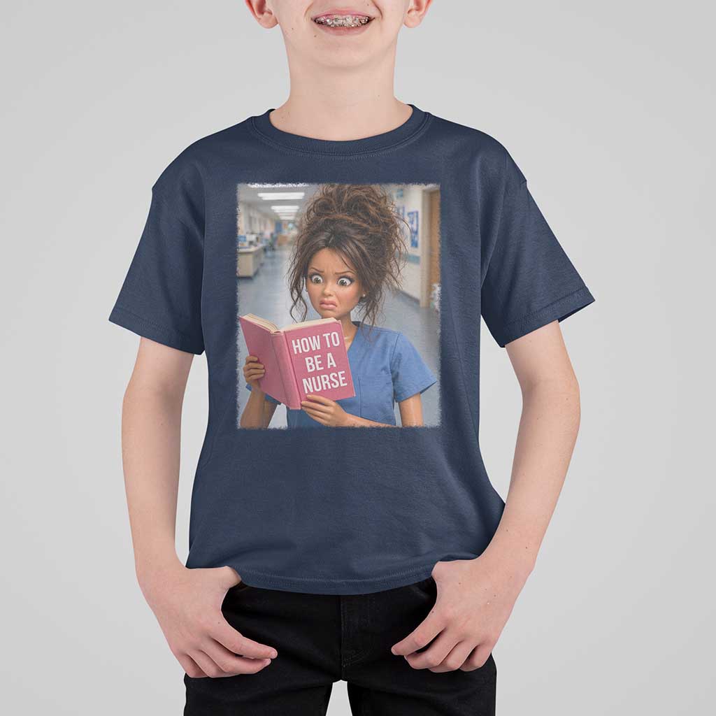 Funny Nursing Student Doll Face Meme T Shirt For Kid Future Nurse Gift