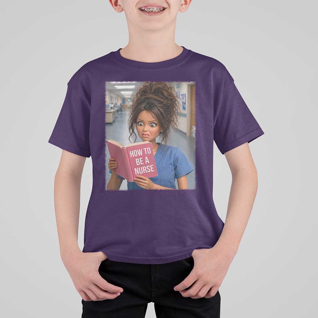 Funny Nursing Student Doll Face Meme T Shirt For Kid Future Nurse Gift