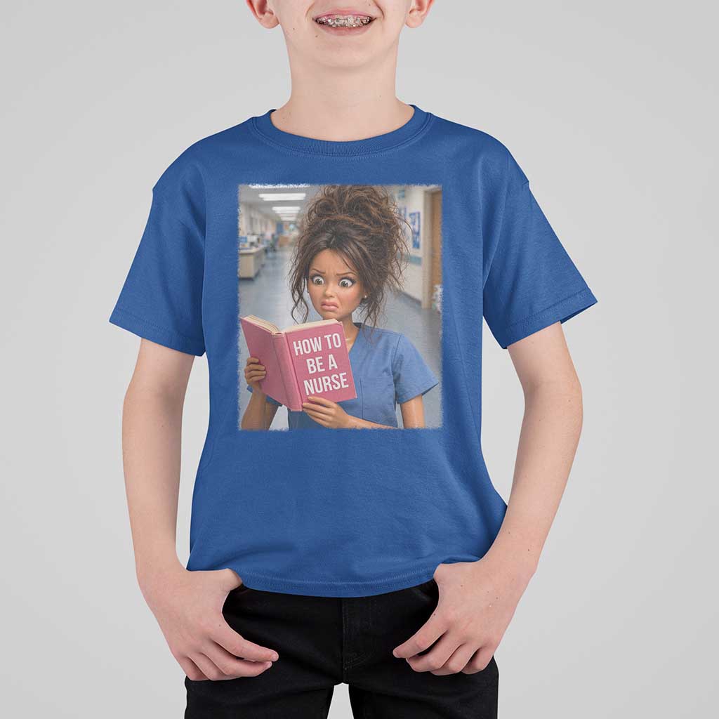 Funny Nursing Student Doll Face Meme T Shirt For Kid Future Nurse Gift