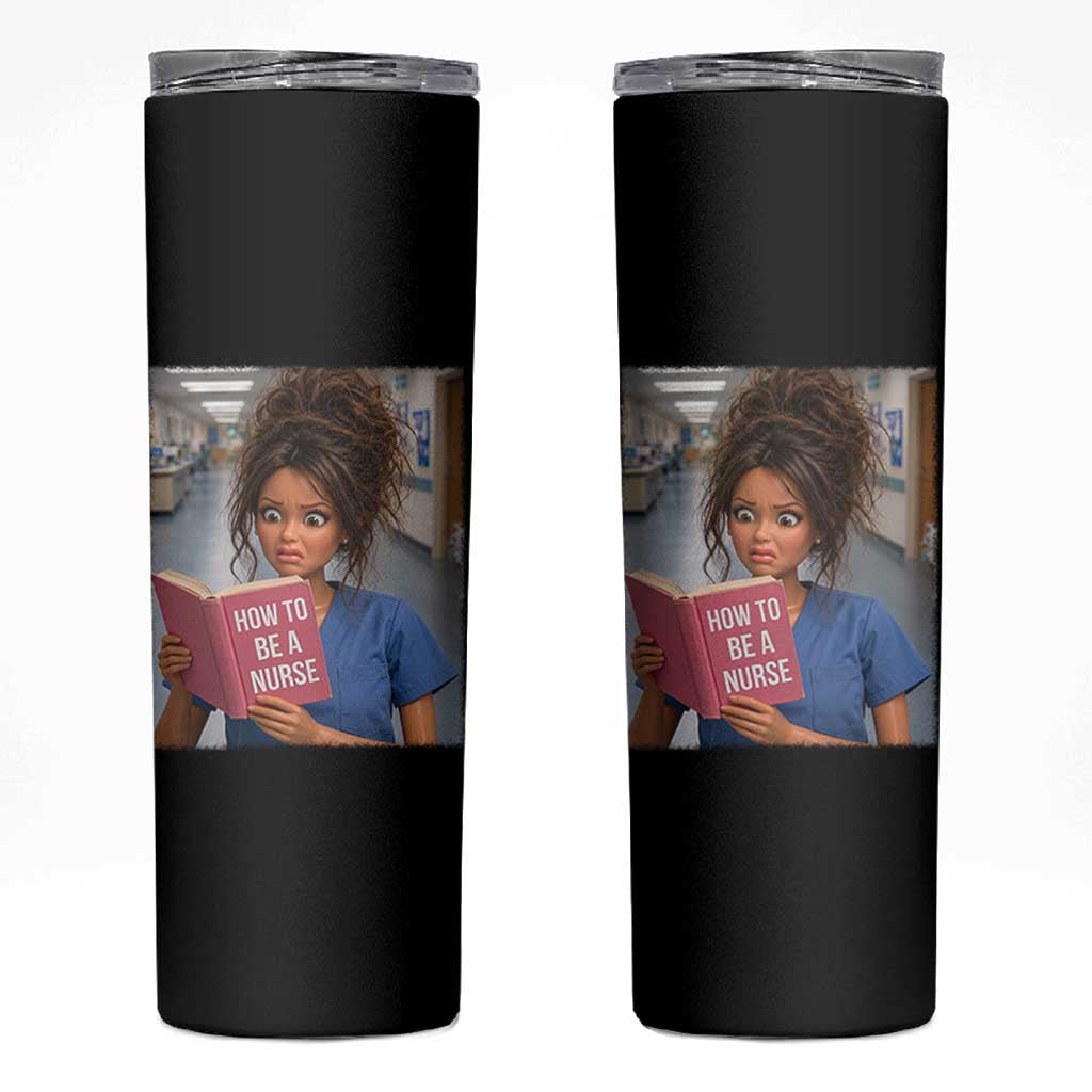 Funny Nursing Student Doll Face Meme Skinny Tumbler Future Nurse Gift
