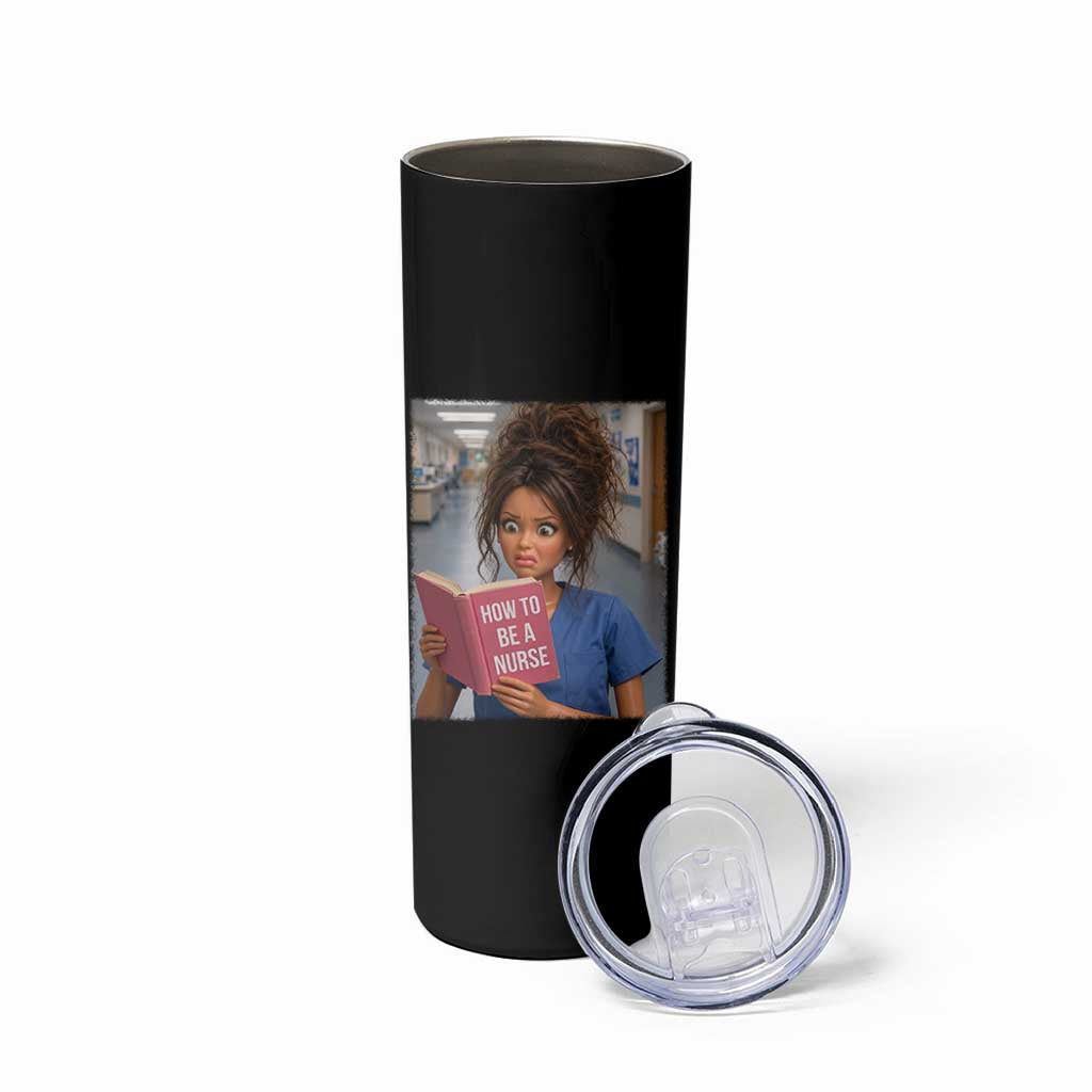Funny Nursing Student Doll Face Meme Skinny Tumbler Future Nurse Gift