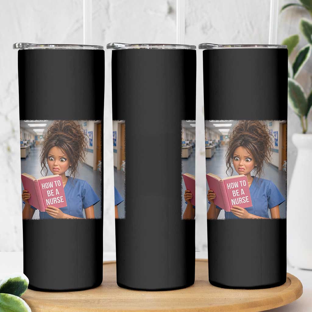 Funny Nursing Student Doll Face Meme Skinny Tumbler Future Nurse Gift