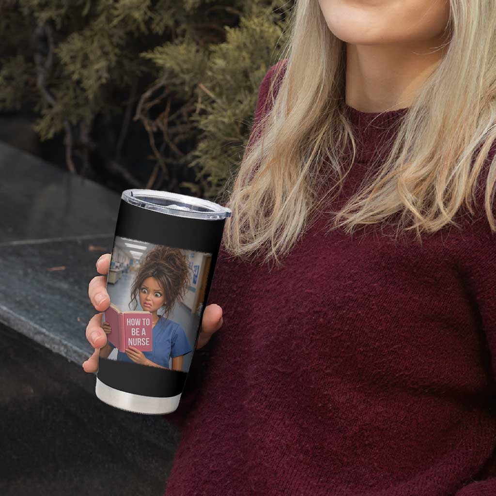 Funny Nursing Student Doll Face Meme Tumbler Cup Future Nurse Gift