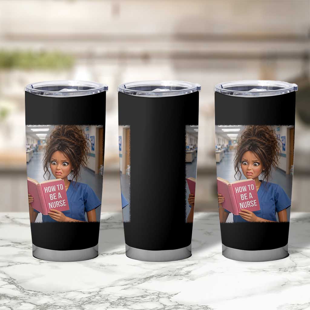 Funny Nursing Student Doll Face Meme Tumbler Cup Future Nurse Gift