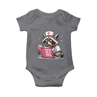 Funny Raccoon Nursing Student Healthcare Gift Baby Onesie