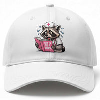 Funny Raccoon Nursing Student Healthcare Gift Baseball Cap