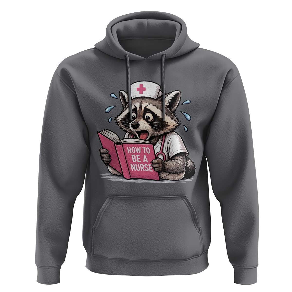 Funny Raccoon Nursing Student Healthcare Gift Hoodie