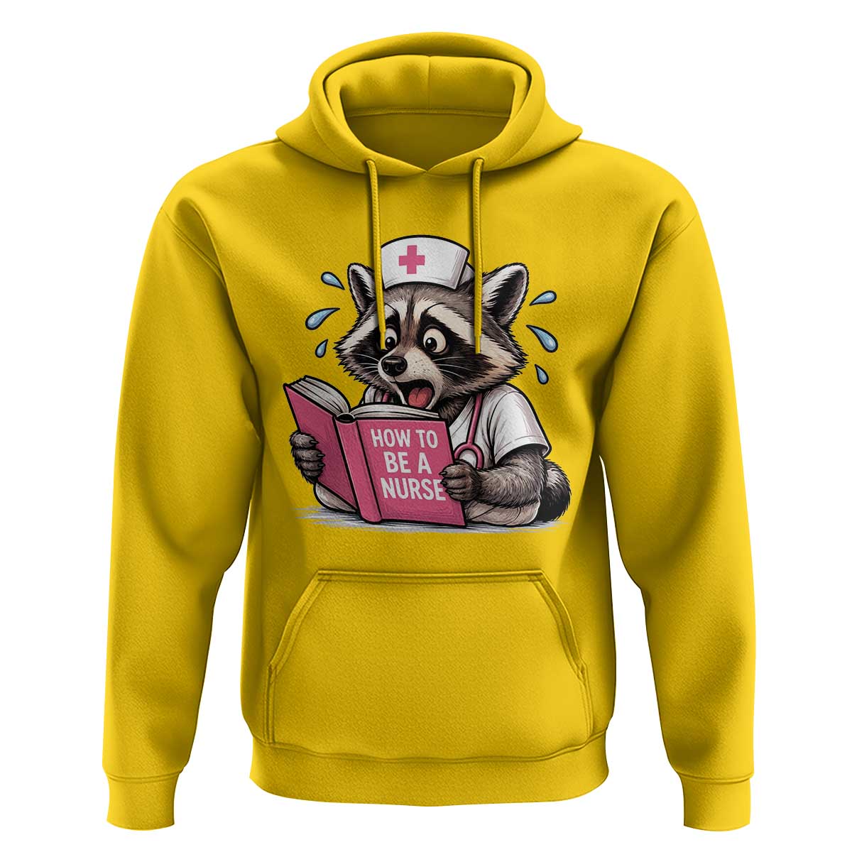Funny Raccoon Nursing Student Healthcare Gift Hoodie