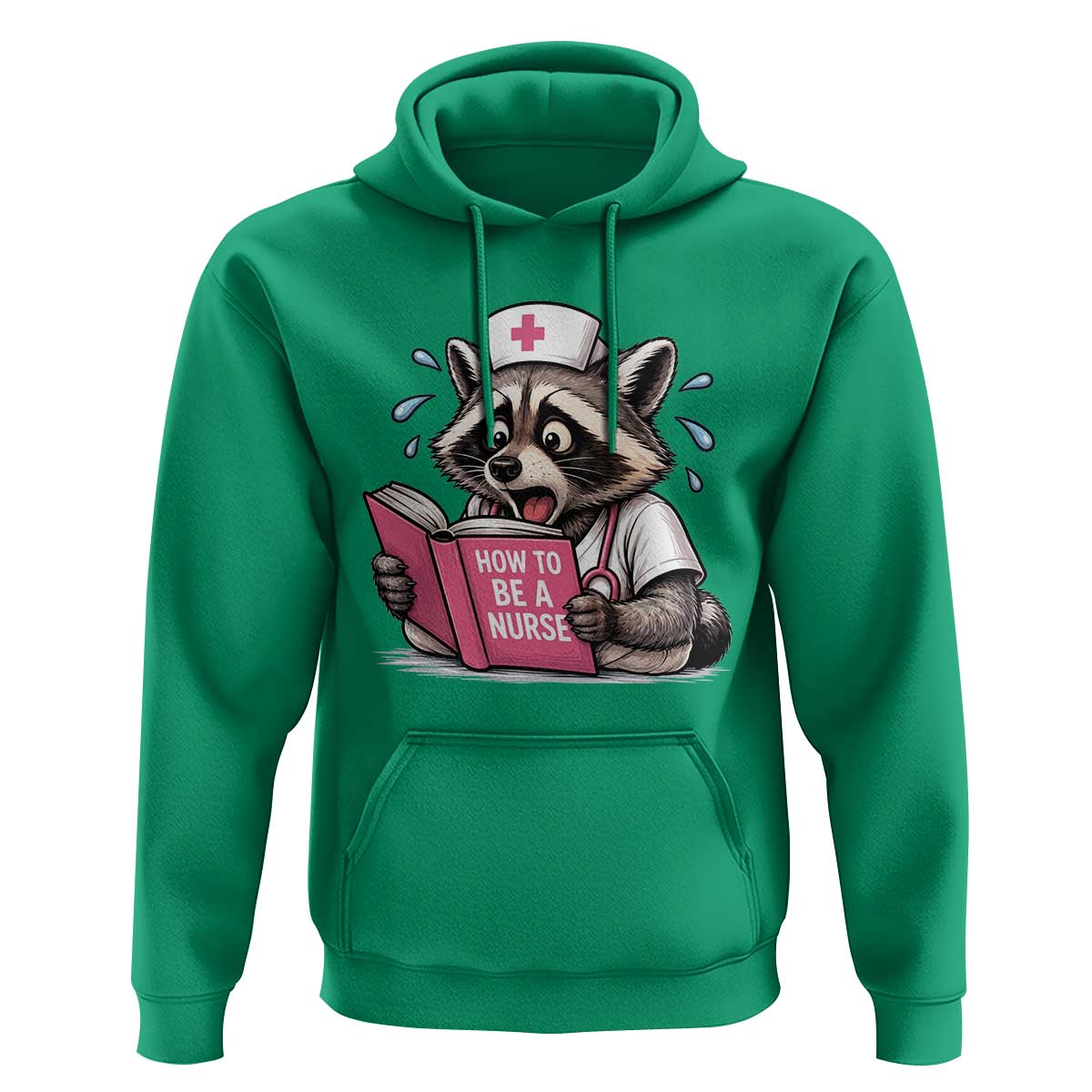 Funny Raccoon Nursing Student Healthcare Gift Hoodie