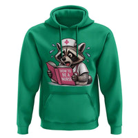 Funny Raccoon Nursing Student Healthcare Gift Hoodie