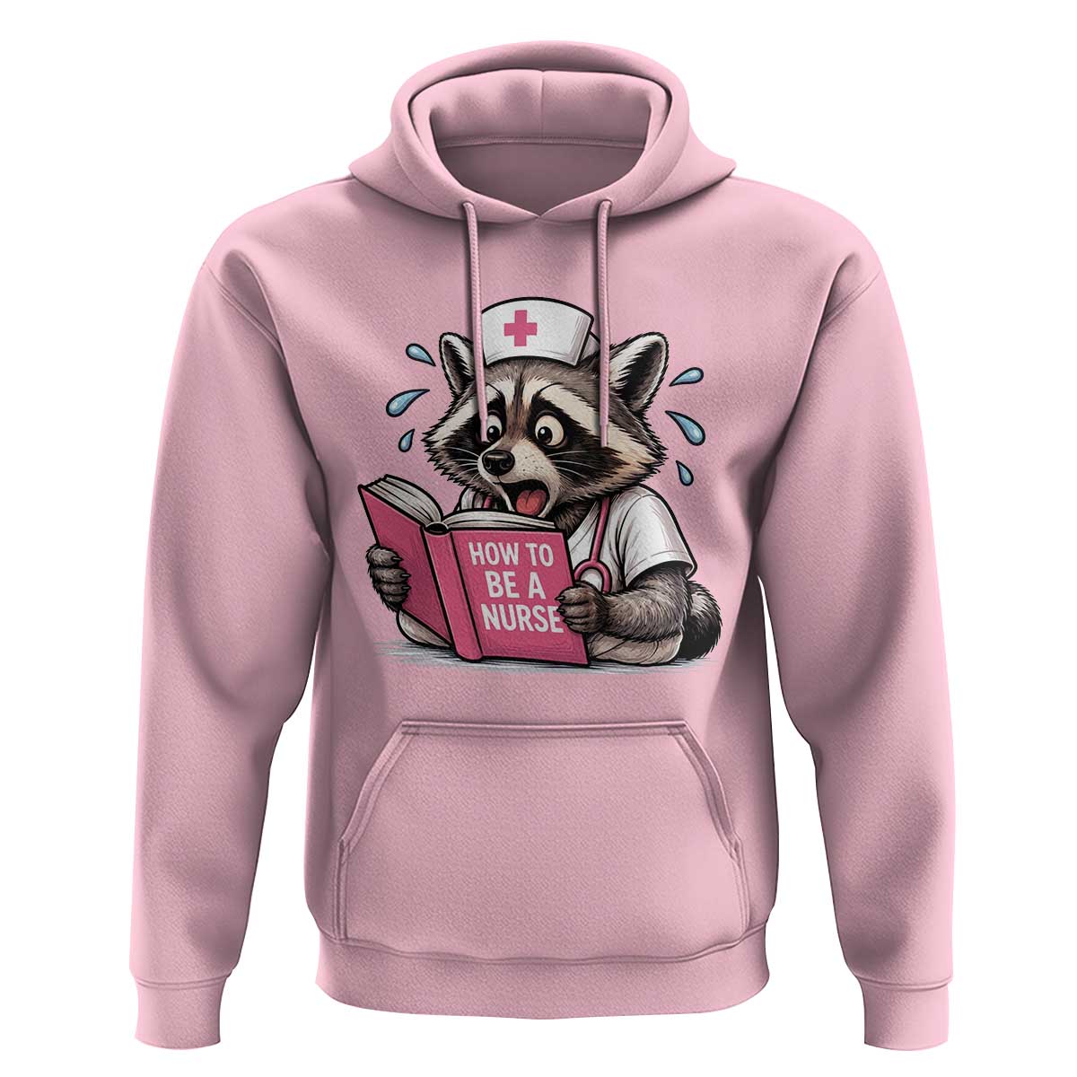 Funny Raccoon Nursing Student Healthcare Gift Hoodie